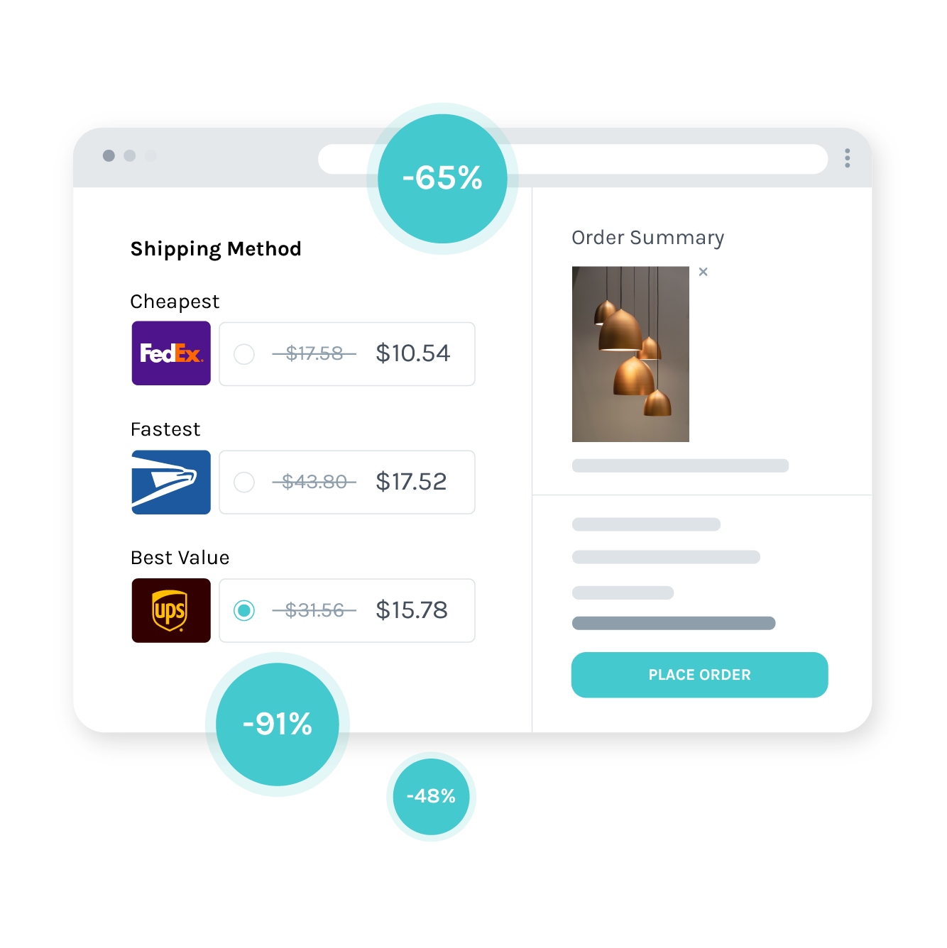 Enhanced delivery options at checkout